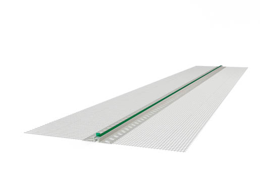 Baukom Bewegungsfungenprofil 2,0 mt mit Gewebe 9 mm 1042